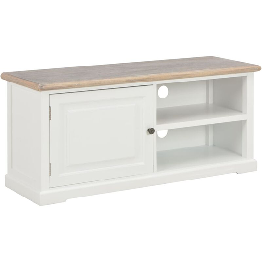 Devenirriche - tv Cabinet White 90x30x40 cm Wood - White