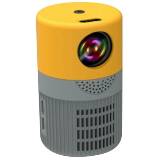 Yt400 Led Mobile Video Projector Home Theater (yellow Gray)-us Standard