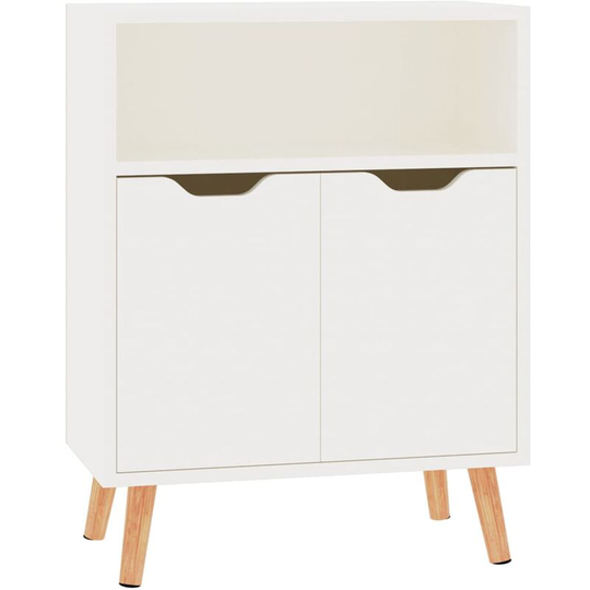 Sideboard High Gloss White 60x30x72 cm Engineered Wood vidaXL - White