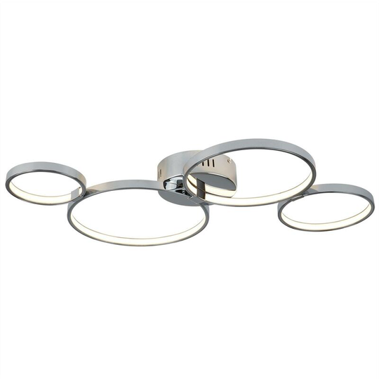 Searchlight Solexa - Integrated led Flush Ceiling Light Chrome