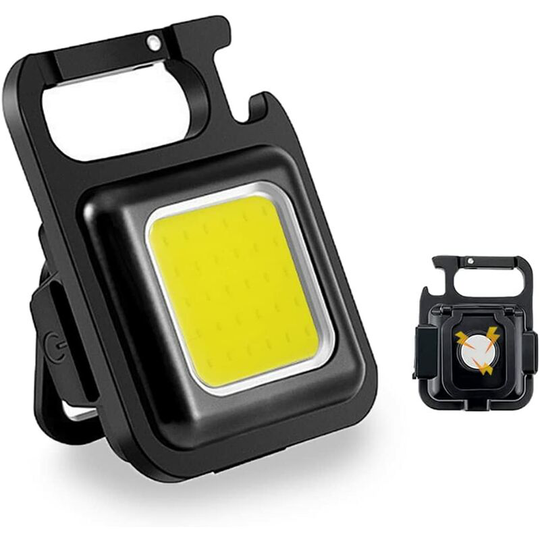 Mini Rechargeable led Inspection Work Lights Magnetic cob Portable Small Keychain Waterproof Flashlights for Emergency Lighting Camping Repair