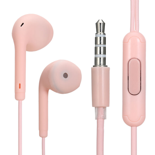 Asupermall - U19 3.5mm Wired Headphones In-Ear Headset Macaron Color Music Earphone Smart Phone Earbuds In-line Control with Microphone