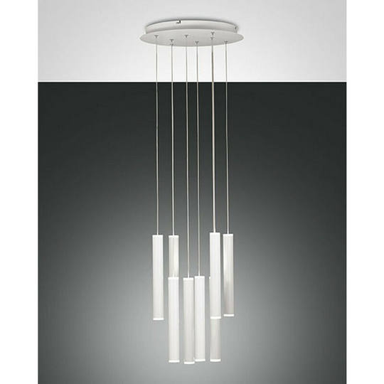 Fabas Luce Prado led Cluster Pendant Ceiling Light White Glass