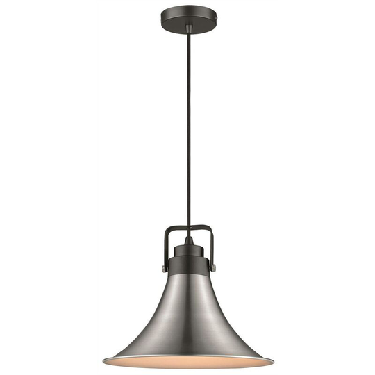 Clacton 1-Light Satin Nickel Pendant