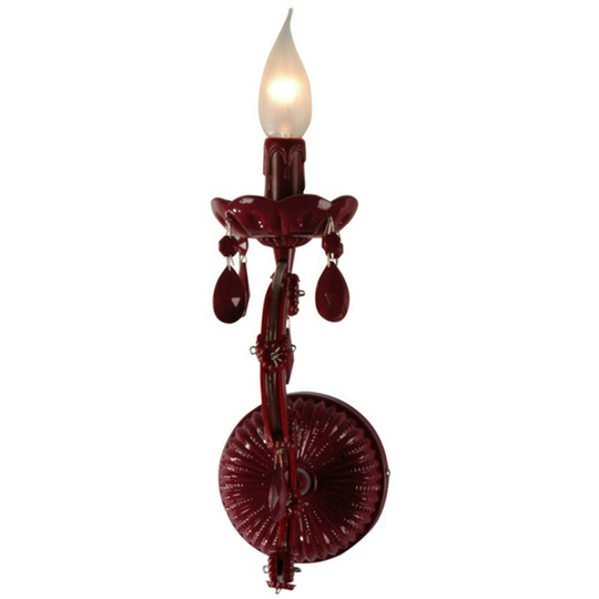 Linea Verdace Marie Candle Wall Light Red