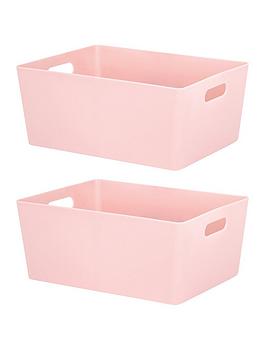 Wham Set 2 Studio Rectangular Baskets - 11.5Ml