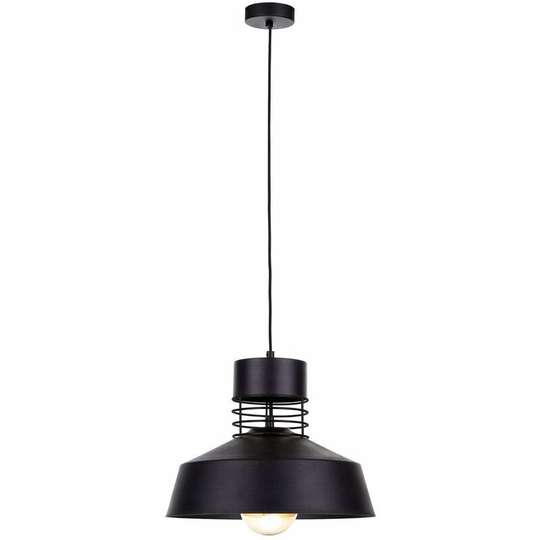 Keter Titanium Dome Pendant Ceiling Light Black, 34cm, 1x E27