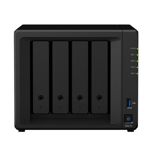 Synology DiskStation DS418 NAS/storage server Mini Tower Ethernet LAN Black RTD1296