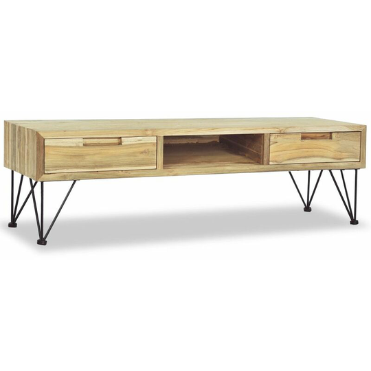 Lifcausal - tv Cabinet 120x35x35 cm Solid Teak