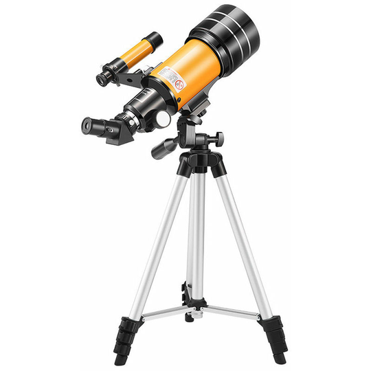 Echoo - 15X-150X 70mm Large Aperture Astronomic Refracting Monocular Telescope with Tripod Eyepiece Dust Cover Teleconverter Finder for Star Gazing