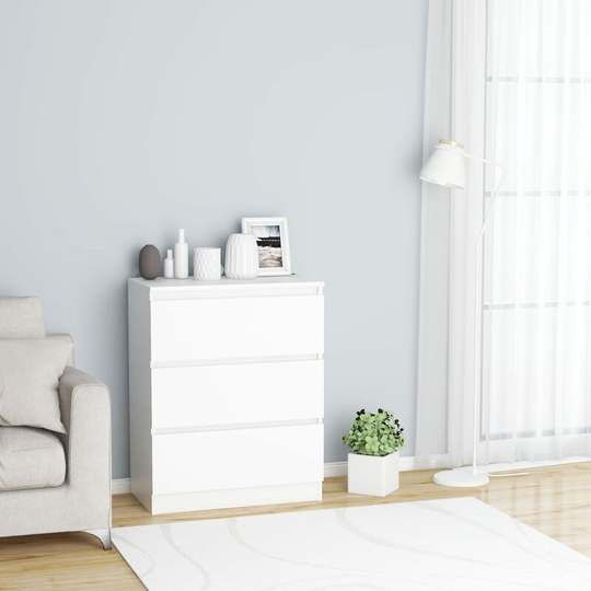 Sideboard White 60x35x76 cm Chipboard - White