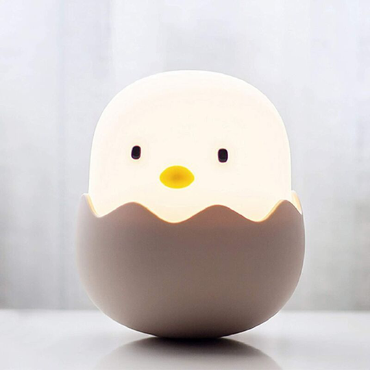 Aougo - Baby Night Light, Children's Night Light with Touch Dimming Function, Children's Rechargeable Chicken Night Light, Gift for Kawaii Baby Room