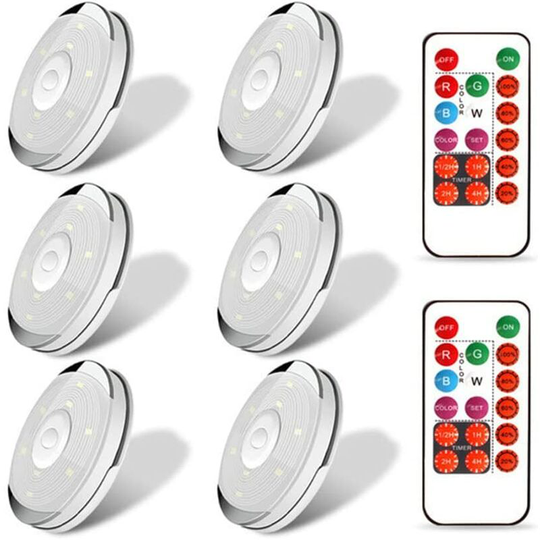 Aougo - Submersible led Lights, Waterproof Underwater Lights with Remote Control, Bath Lights with Remote Control, Pond Lights for Swimming Pool,
