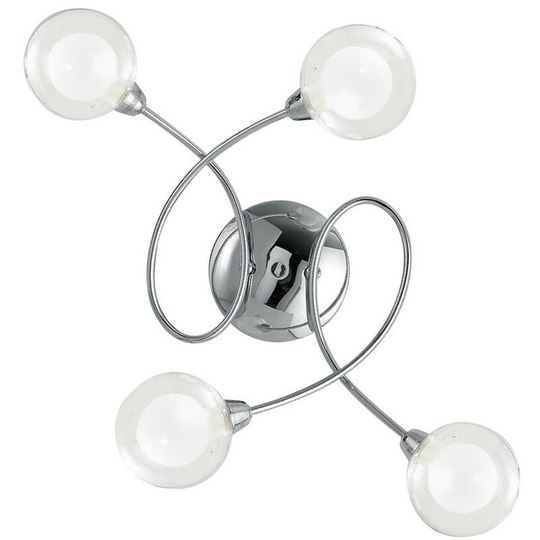 Fan Europe blog 4 Light Multi Arm Semi Flush Ceiling light Chrome 60x44x19cm