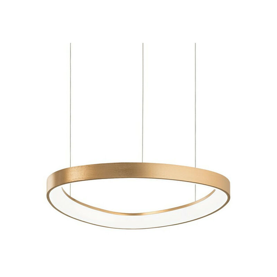 Ideal Lux led Decorative Integrated Pendant Light Brass, 3000K