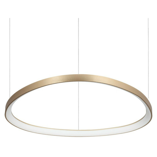 Ideal Lux Lighting - Ideal Lux led Decorative Integrated Pendant Light Brass, 3000K