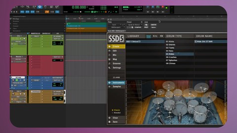 Aprende Produccin de bateras virtuales de Rock