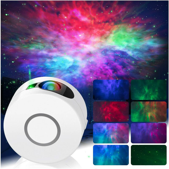 Led Night Light Projector, 2 in 1 Starry Sky Night Light with Remote Control / 15 Lighting Modes, Moving led Projection Lamp, Festival Party