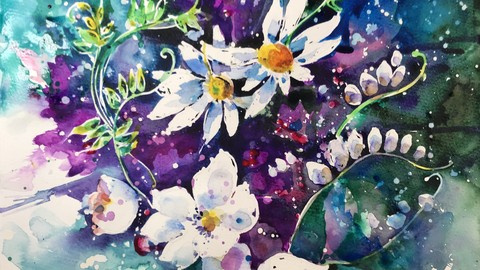 Watercolor expression. Step by Step