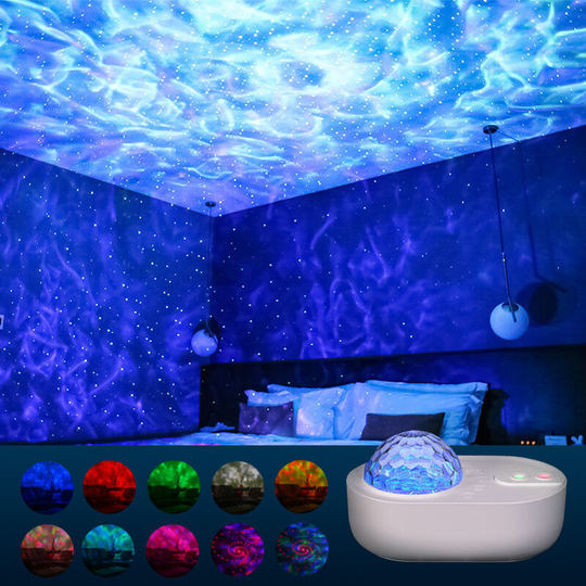 Bearsu - Star Projector Night Light, Galaxy Projector Lamp, Built-in Bluetooth Speaker, Timer with Remote, Star Projector Kids Adult Gift Party