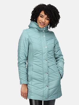 Regatta Parthenia Quilted Jacket - Light Green, Light Green, Size 10, Women