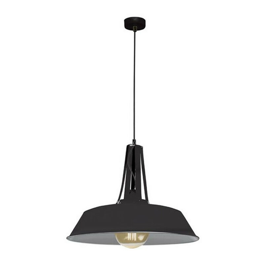 Larissa Lighting - Larissa Serres Dome Ceiling Pendant Light 1x E27 Max 40W Black