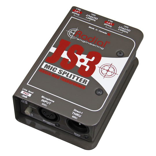 Radial JS3 Passive Microphone Splitter
