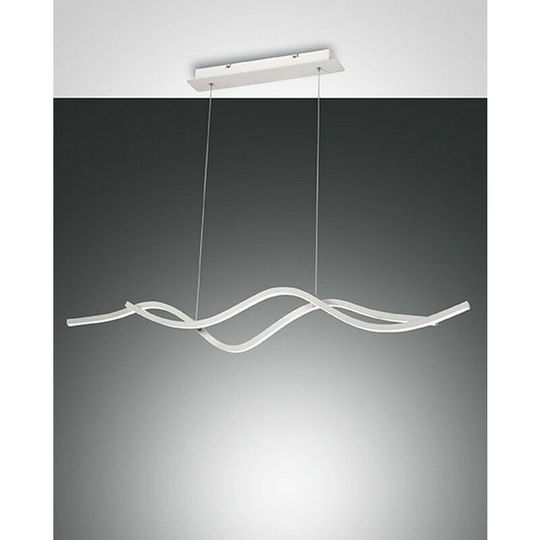 Fabas Luce Sinuo led Integrated Pendant Ceiling Light Light White Glass