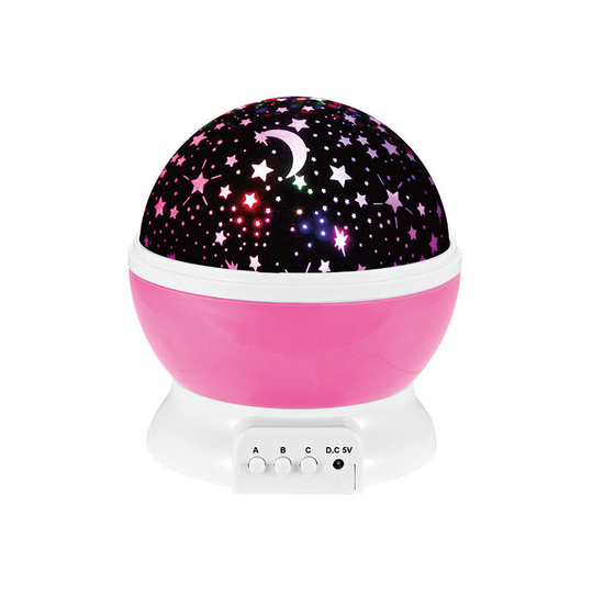 Osqi - Child Night Light Star Projection 360° Rotation Lamp Projector Light Ceiling, Led Baby Night Light 8 Color Modes, Gift for Baby, Star