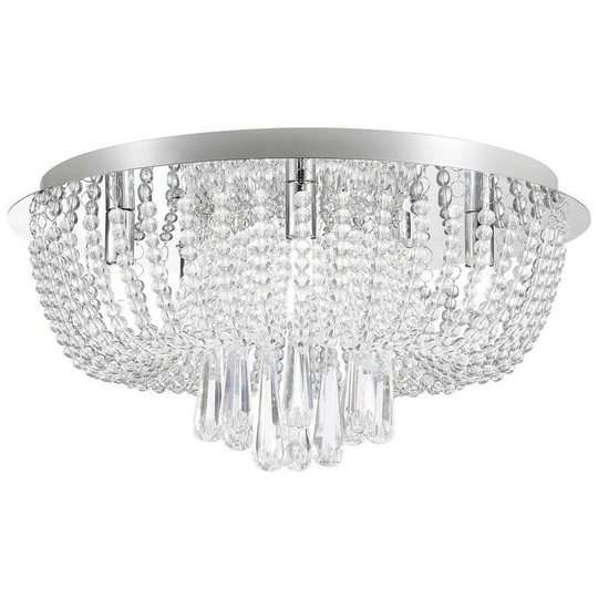 Zumaline Sensi Ceiling Light, Chrome, 8x G9