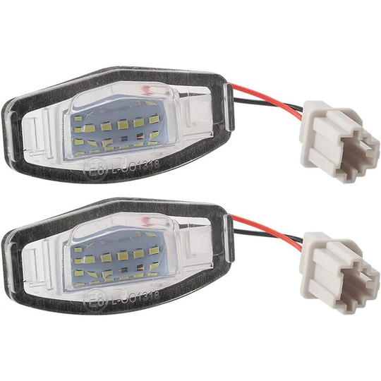Aougo - led License Plate Light Auto Bulbs 12V 6500K 18 smd Tail Lights Xenon White CanBus No Error 2001-2009 Civic Legend Accord Car etc, 2pcs