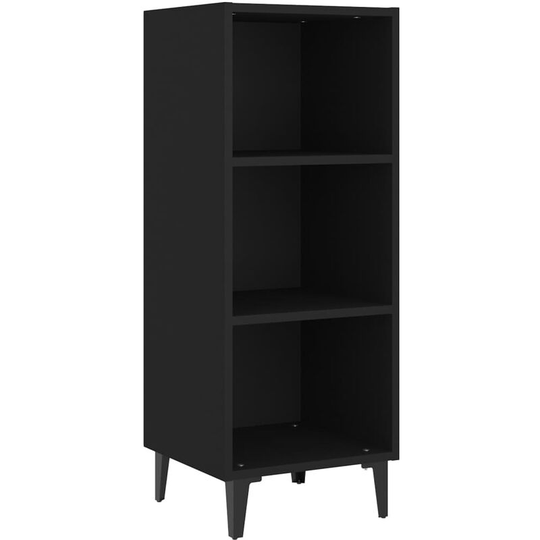 Sideboard Black 34.5x32.5x90 cm Engineered Wood Vidaxl Black