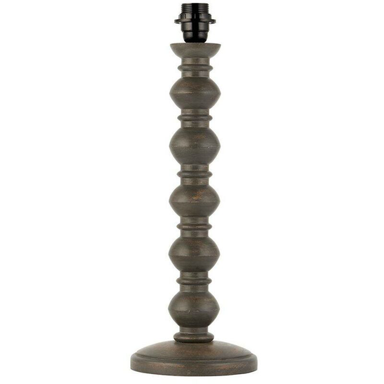 Endon Joss - 1 Light Table Light Dark Grey Wash Wood (Base only), E27