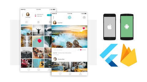 Learn Flutter 3 & Firebase Build Photo Sharing Social App
