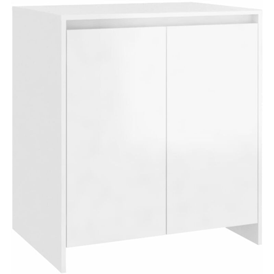 Sideboard High Gloss White 70x40x50 cm Engineered Wood Vidaxl White