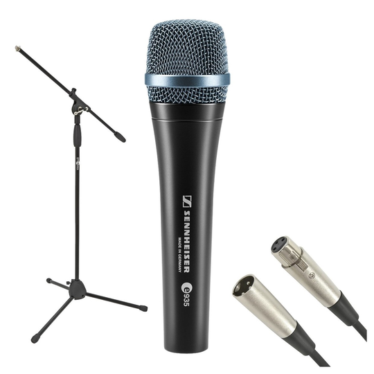 Sennheiser e935 Dynamic Vocal Microphone with Stand and Cable
