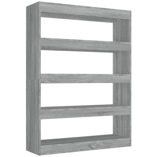 Book Cabinet/Room Divider Grey Sonoma 100x30x135 cm Vidaxl Grey