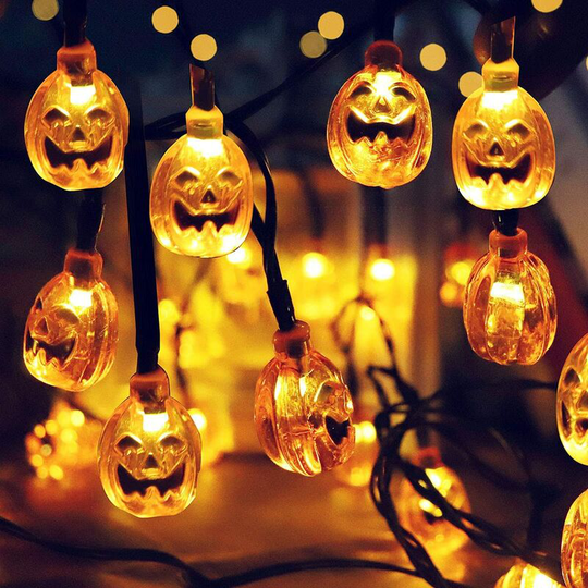Halloween Pumpkin Lights 9.8ft 20 led Skeleton Lights Halloween Skull Decorative Fairy Lights Halloween Fairy Lights Spooky Halloween Lights Pumpkins
