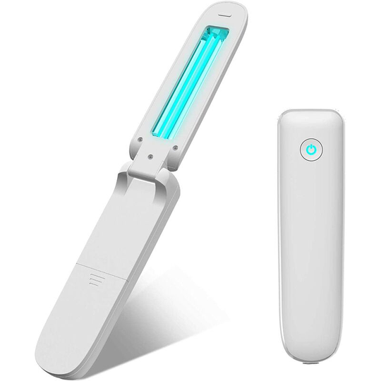 Aougo - uv Disinfection Lamp Ultraviolet Sterilization Lamp uvc Germicidal Light uv Disinfectant Foldable Battery or usb Powered Bulb for Home Office