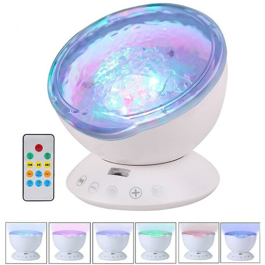 Led Night Light Projector,remote Control Undersea Projector Lamp Thsinde