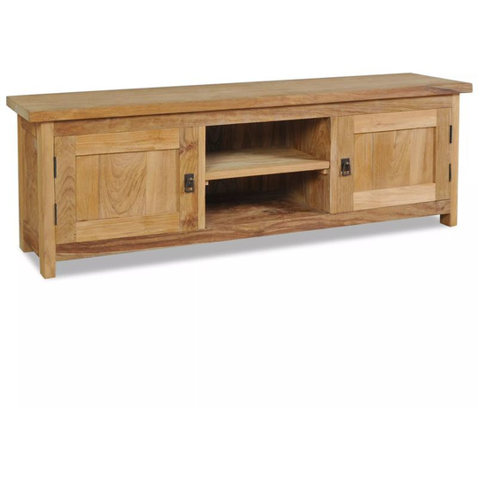 Hommoo - tv Cabinet Solid Teak 120x30x40 cm