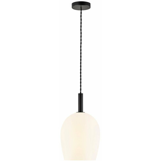 Nordlux Uma 18cm Dome Pendant Ceiling Light Opal White, E27