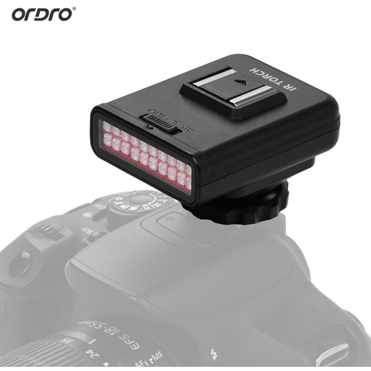 Ordro - LN-3 Studio ir led Light usb Rechargeable Infrared Night Vision Infrared Illuminator for dslr Camera Photography Lighting Accessory