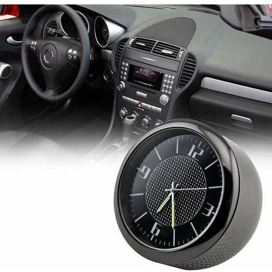 Mini Car Dashboard Clock - Luminous Electronic Quartz Car Clock - Ornaments with Vent Clip