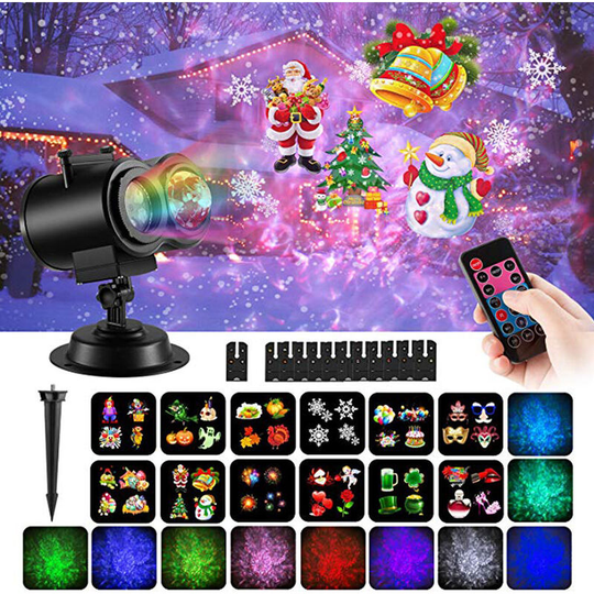 Ilovemilan - Christmas Halloween Projector Lights Outdoor, Waterproof Halloween Lights Projector with Remote Control ,for