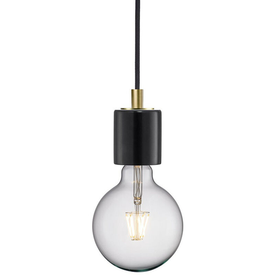 Nordlux Siv Slim Pendant Ceiling Light Black, E27