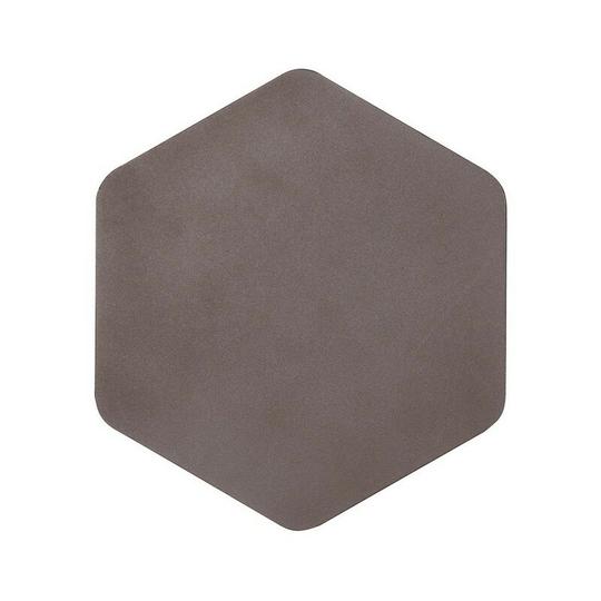 Magnetic Base Wall Lamp, 12W led 3000K 498lm, 20, 19cm Vertical Hexagonal Centre, Coffee, Acrylic Frosted Diffuser - Luminosa Lighting