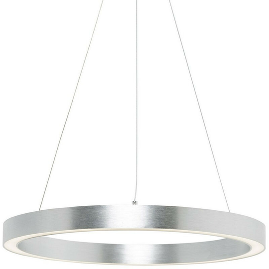 Zumaline Carlo Integrated led Pendant Ceiling Light, Silver, 4000K, 3200lm