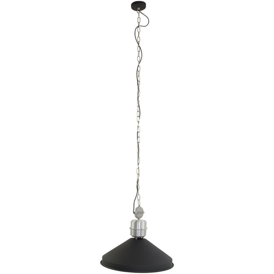 Sienna Zappa Dome Pendant Ceiling Lights Black Matt, Metal