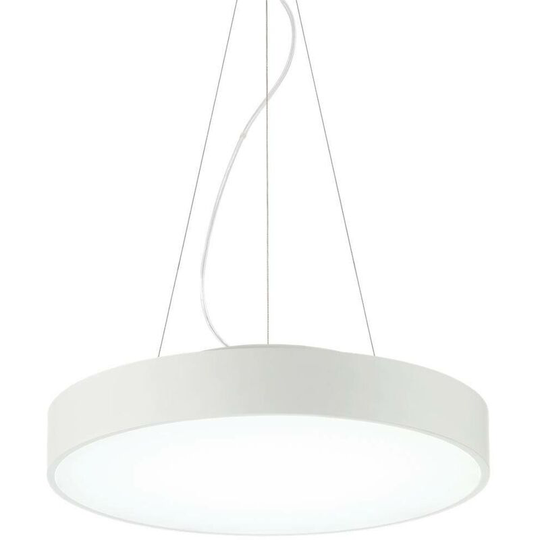 Ideal Lux Lighting - Ideal Lux Halo - Integrated led 1 Light Round Ceiling Pendant White
